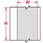 Жёсткие вставки Brady BPTLRDS-12x4,4-7696, 2500 шт. в упаковке