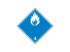 Знак маркировки грузов окислитель Brady adr 5.1, 100x100 мм, b-7541, Самоклеющийся, Винил, 250 шт