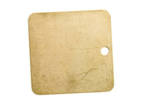 Бирка с предначертанием Brady бирки,ные, 6 букв и 4 числа, 38x38 мм, квадрат, латунь, 25 шт