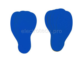 Маркер антискольжения с перемещаемым адгезивом Brady-следы, синий, 10 шт