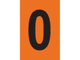 Цифра 0 Brady, черный на оранжевом, 25 шт, 25x38 мм, b-946, Винил, 25 шт. (gws59125)