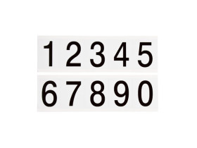 Цифры на карте Brady цифр 25 карт,материал в-946, белый, Комплект, 5 шт