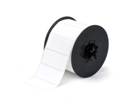 Винил для маркировки внутри/снаружи помещения B30-242-595-BLNKWT, белый без надпечатки, 28,5 * 72,4 мм, в рулоне 300 шт. (BBP31/33/35/37)