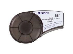 Самоклеящаяся лента Brady M21-375-595-BR, винил, печать белая на коричневом, 9,53 мм * 6,4 м