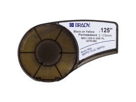 Термоусадочная трубка M21-125-C-342 -YL, черный на желтом, 6,00 мм * 2,10 м, макс, диаметр 2,8 мм