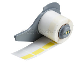 Маркер самоламинирующие Brady m71-31-427-yl аналог на tls / hm ptl-31-427-yl, 25.4x38.1,25.4x12.7 мм, Поле для надписывания