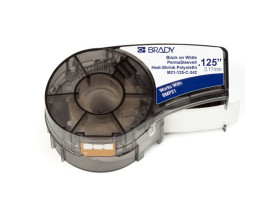 Трубка термоусадочная Brady m21-125-c-342,мм, черная на белом, 2.8, 6x2100 мм