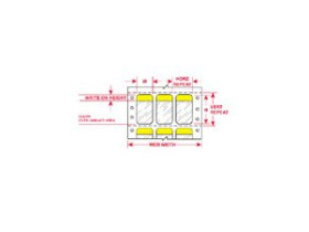 Этикетки Brady DAT-159-292-YL / 50,8x214,3мм, B-292