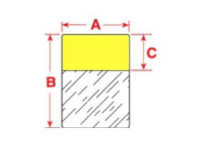 Этикетки Brady этикетка xsl-23-427-yl-bk,черно, желтая, 25.4x101.6 мм, 85 шт