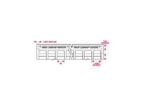 Этикетки Brady LAT-32-747W-1 / 76,2x22,86мм, B-747