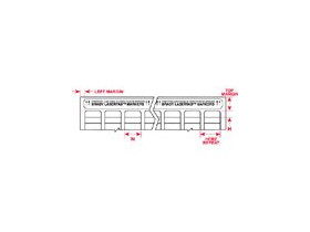 Этикетки Brady LAT-34-747W-1 / 76,2x36,5мм, B-747