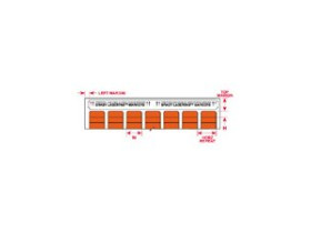 Этикетки Brady LAT-8-652-10 / 25,4x9,53мм, B-652