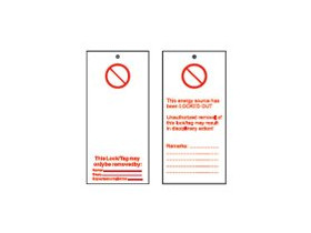 Бирка предупреждающая Brady, «do not switch on», 50x110 мм, 10 шт