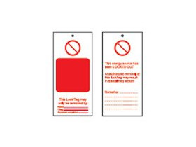 Бирка предупреждающая Brady, «danger do not operate», 50x110 мм, 10 шт