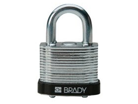 Замки стальные Brady цвет бампера, желтый, 7 мм, 38 мм, Устойчив к низкой температуре, 1, 6 шт