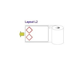 Бумага MiniMark, 55 x 85 мм, 400 этикеток в рулоне