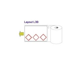 Полипропилен MiniMark CLP L3B, 75 × 110 мм, 300 этикеток в рулоне