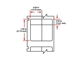 Этикетки Brady WML-305-292-2S / 12,7x31,75мм, B-292