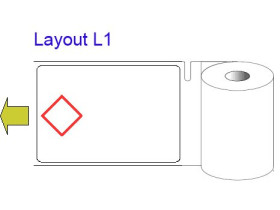 Полипропилен MiniMark CLP L1, 105 × 155 мм, 200 этикеток в рулоне
