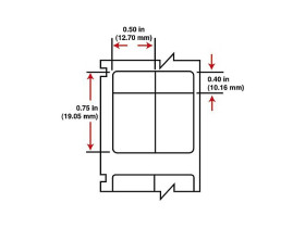 Этикетки Brady WML-205-292-2S / 12,7x19,05мм, B-292