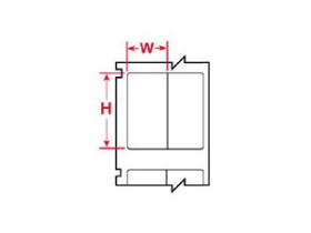 Этикетки Brady WML-502-502-2S / 6,35x19,05мм