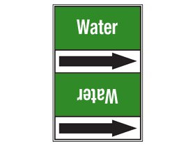 Ленты самоклеящиеся Brady с одной половиной двухцветной,другой - с текстом и стрелкой направления потока, серый на красном, «fire fighting co2 gas», 225x15000 мм, b-7541