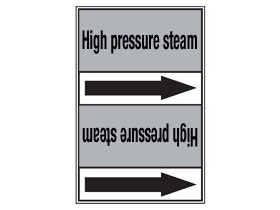 Стрелка для маркировки трубопровода Brady, черный на сером, «low pressure steam», 100x33000 мм, b-7529, 550 шт, 8 мм