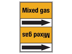 Стрелка для маркировки трубопровода Brady, черный на желтом, «nitrous oxide», 100x33000 мм, b-7529, 220 шт, 13 мм