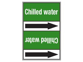 Стрелка для маркировки трубопровода Brady, белый на зеленом, «chlorted water», 100x33000 мм, b-7529, 220 шт, 13 мм