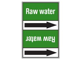 Стрелка для маркировки трубопровода Brady, белый на зеленом, «river water», 100x33000 мм, b-7529, 220 шт, 13 мм