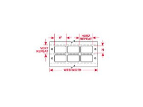 Этикетки Brady BCDAT-1-609-5 / 50,8x22,86мм