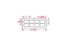 Этикетки Brady BCDAT-8-619-5 / 38,1x6,35мм