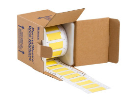 Трубка термоусадочная устойчива к дизелю Brady 3:1dps-4.8x50-b7646-yl-3s, желтая, 7500 шт