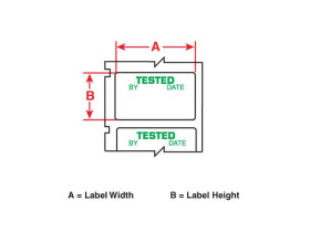 Этикетки Brady PTL-30-428-TEST / 38,1x19,05мм, B-428