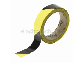 Лента маркировочная напольная Brady прочная для разметки,черно- 1, желтая, 25x16500 мм, b-950, Самоклеющийся, Винил, Рулон