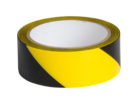 Лента маркировочная напольная Brady прочная для разметки,черно- 1, желтая, 38x16500 мм, b-950, Самоклеющийся, Винил, Рулон