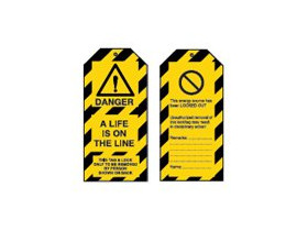 Ленты самоклеящиеся Brady двухцветные с текстом и стрелкой направления потока, коричневый на синем, «fresh water-sanitary», 127x33000 мм, b-7541