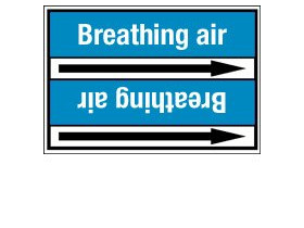 Стрелка для маркировки трубопровода Brady, белый на синем, «exhaust air», 100x33000 мм, b-7529, 550 шт, 8 мм