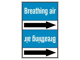 Стрелка для маркировки трубопровода Brady, белый на синем, «exhaust air», 100x33000 мм, b-7529, 220 шт, 13 мм