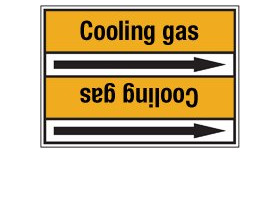 Стрелка для маркировки трубопровода Brady, черный на желтом, «freon», 100x33000 мм, b-7529, 550 шт, 8 мм