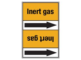 Стрелка для маркировки трубопровода Brady, черный на желтом, «mixed gas», 100x33000 мм, b-7529, 550 шт, 8 мм