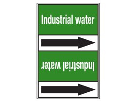 Стрелка для маркировки трубопровода Brady, белый на зеленом, 25-27 мм, «mineral water», 26x200 мм, b-7529, 3 шт, 12,5 мм