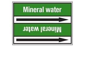 Стрелка для маркировки трубопровода Brady, белый на зеленом, «polluted water», 100x33000 мм, b-7529, 550 шт, 8 мм