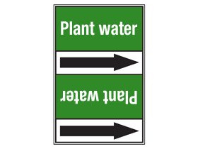 Стрелка для маркировки трубопровода Brady, белый на зеленом, «process water», 100x33000 мм, b-7529, 550 шт, 8 мм