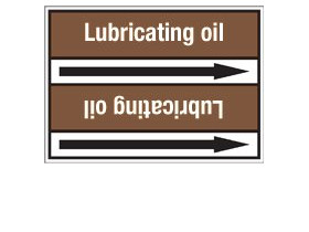 Стрелка для маркировки трубопровода Brady, белый на коричневом, «mineral oil», 100x33000 мм, b-7529, 550 шт, 8 мм
