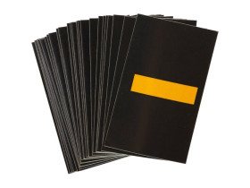 Знак светоотражающий Brady 5000-, желтый на черном, 42x72 мм, 25 шт.