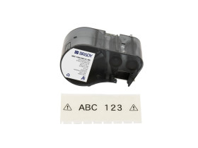 M5C-1500-595-CL-BK непрерывная лента, материал B-595, винил, размер 38.1мм х6.1м,  цвет-черный на прозрачном(BMP51, M510, M511)