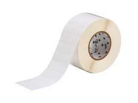 brd139552 - THT-18-533-3 этикетки, белый глянцевый перемещаемый полиэстер, 25.4х76.2 мм, 1 шт в ряду