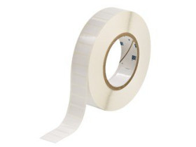 brd139549 - THT-59-533-10 этикетки, белый глянцевый перемещаемый полиэстер, 12.7х25.4 мм, 1 шт. в ря