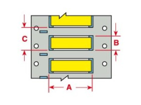 Маркер термоусадочный Brady 3ps-125-2-yl-2
